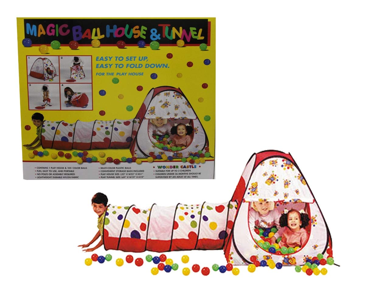 Babylove Magic Ball House And Tunnel With 100 Balls