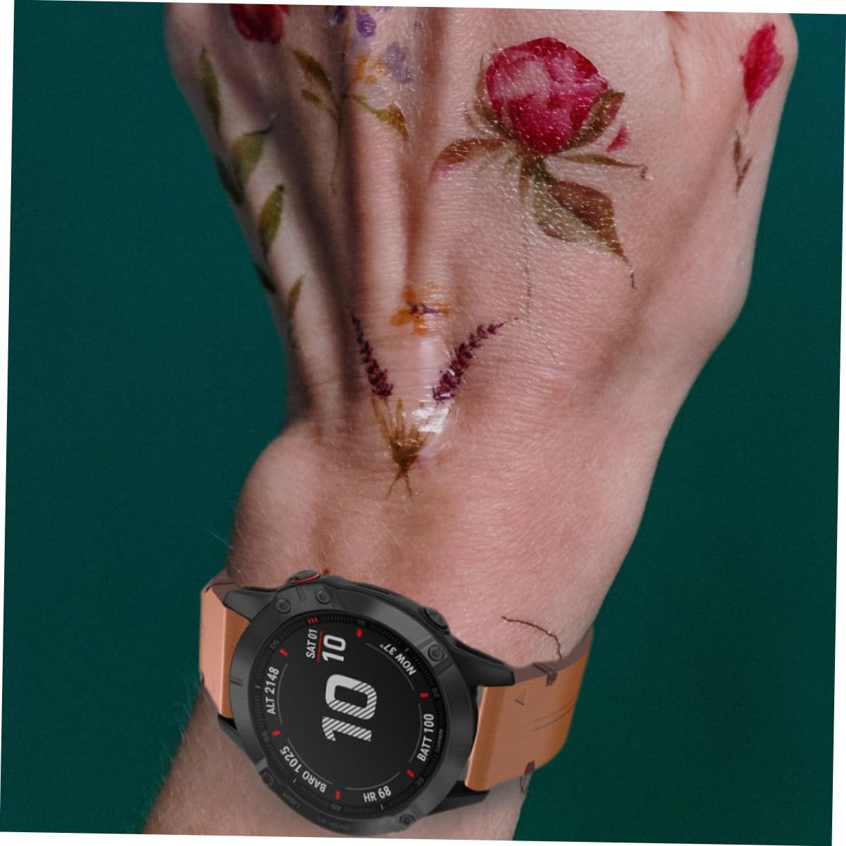 SHINEOFI Correa De Cuero De Liberación Rápida Para Reloj Inteligente Compatible Pulsera De Cuero Para Deportes y Actividades Al Aire