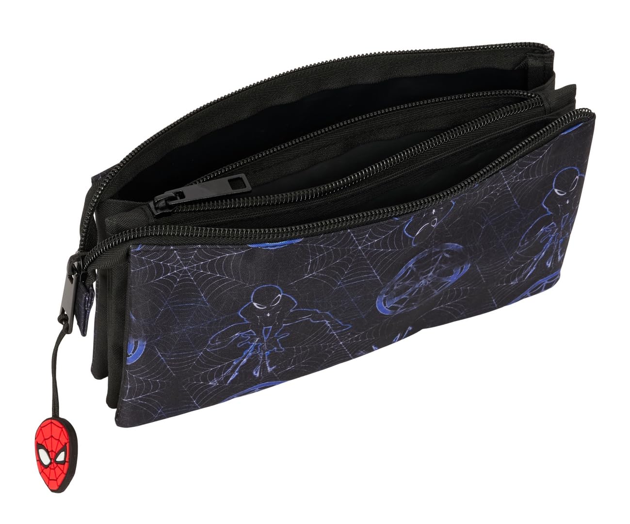 Safta SPIDERMAN ATTACK, Triple Pencil Case, Children's Pencil Case, Ideal for School Age Children Comfortable and Versatile - Image 3