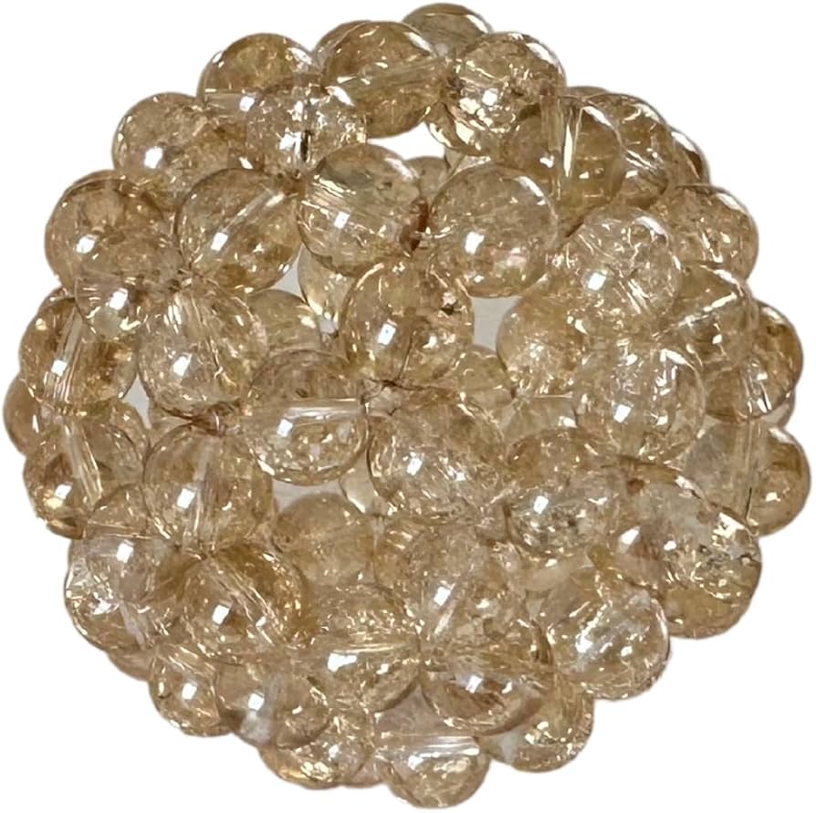 Amazon.co.jp: フラーレン クラック水晶 シャンパンオーラ 8mm 効果