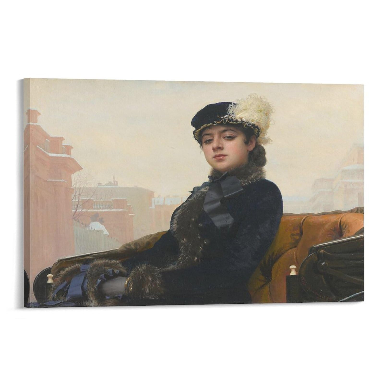 イワン・クラムスコイ【見知らぬ女】　複製画 Amazon.co.jp: イワン・クラムスコイ「見知らぬ女の肖像」有名な