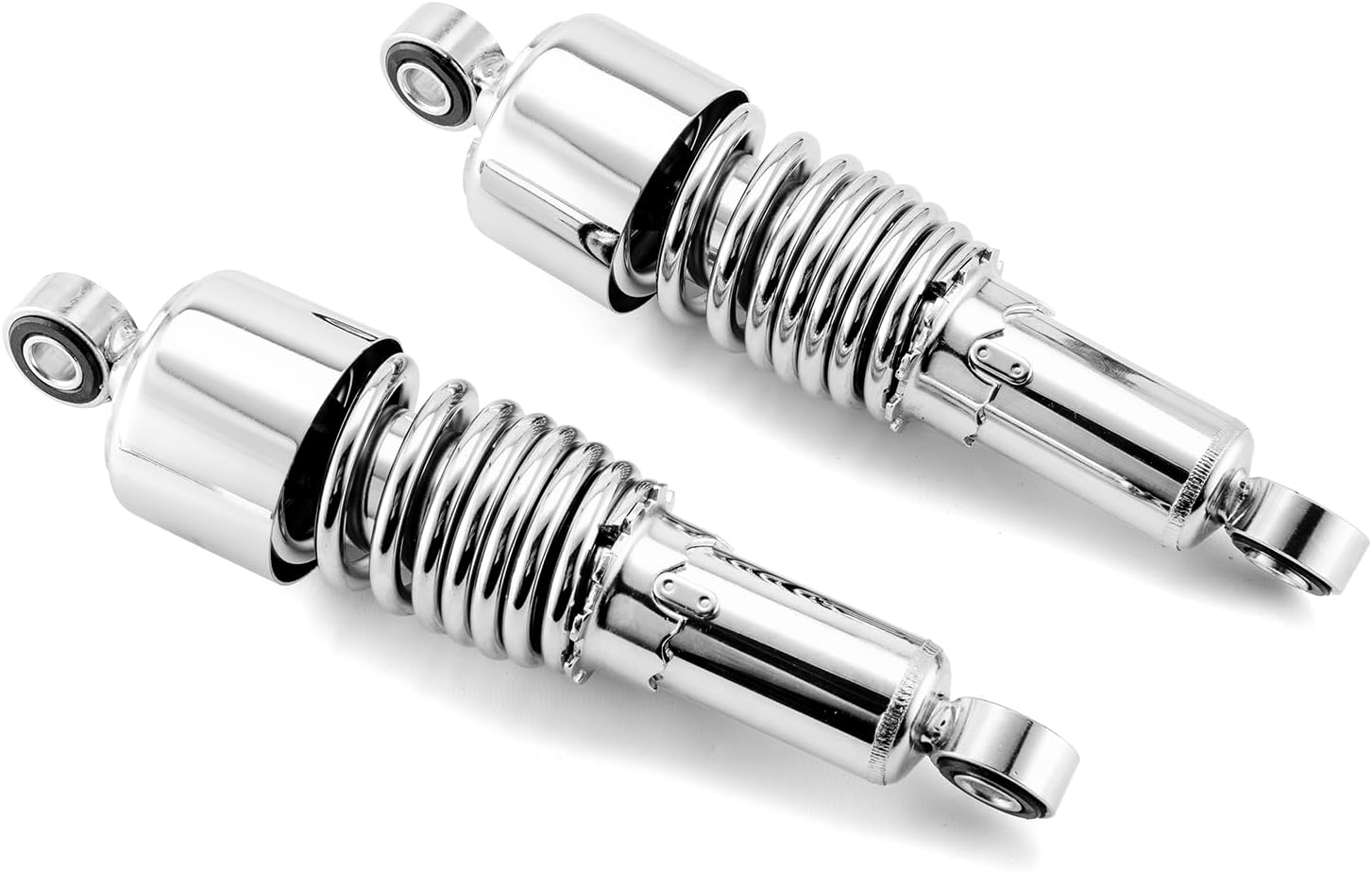 Mofun 10.5" Rear Shocks Lowering Kit Preload Adjustable Compatible with Harley Touring Road King Electra Road Street Tour Glide FLT FLHT FLHR FLTR FLHX 1980-2026 Chrome