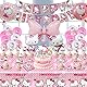 Wirhaut Pappteller 90 Stück Kity Geburtstagsdeko Mädchen Junge Deko, Thema Kindergeburtstag Luftballons Decoration, Katze Partygeschirr Deko Set mit Folienballons Banner Teller Tortendeko für Kinder