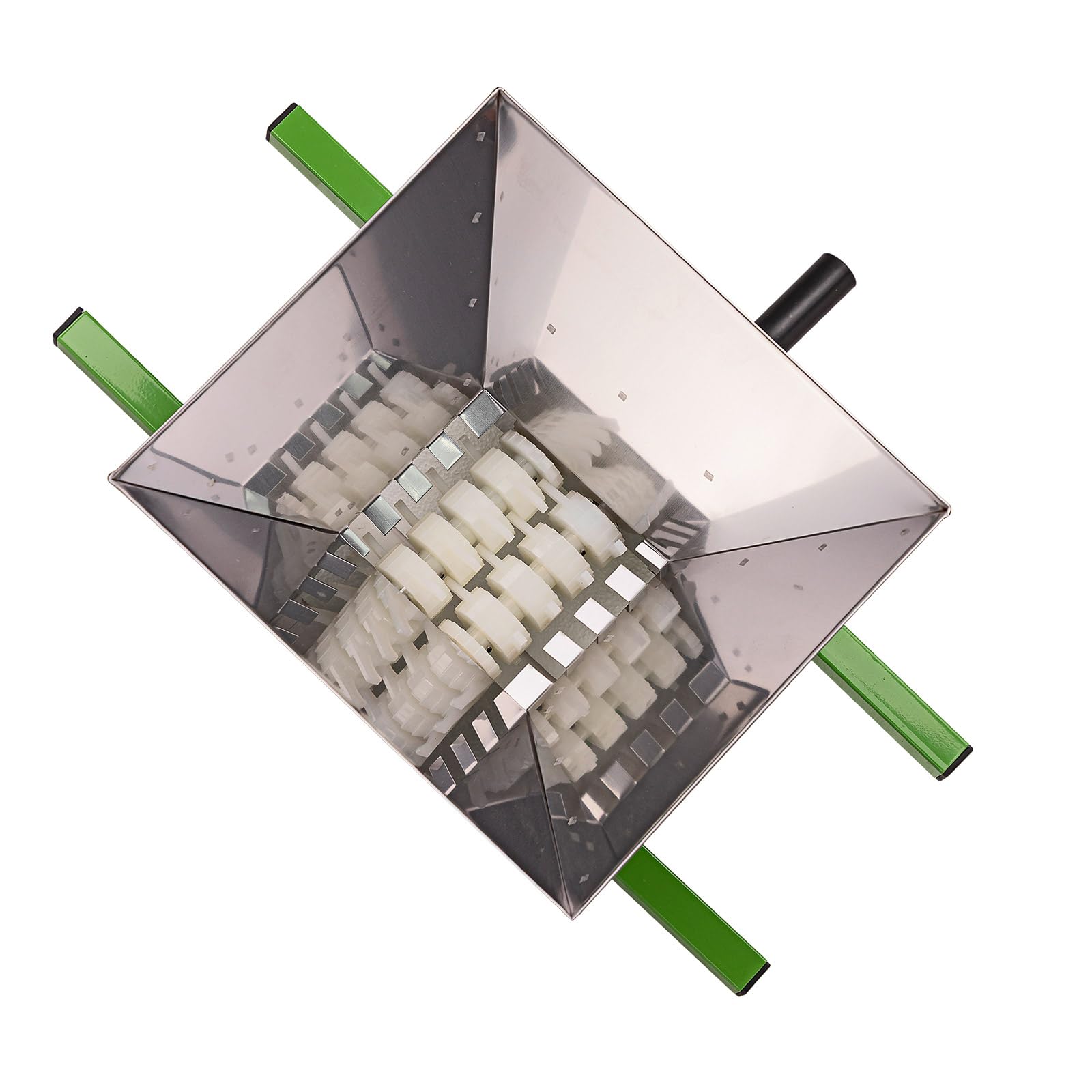 DEMA Obstmühle Como DOM7 Eco, Fruchtmühle, manuell, Edelstahl-Trichter, robust & leicht zu reinigen, ideal für Äpfel, Birnen, Steinobst, Saft & Marmelade