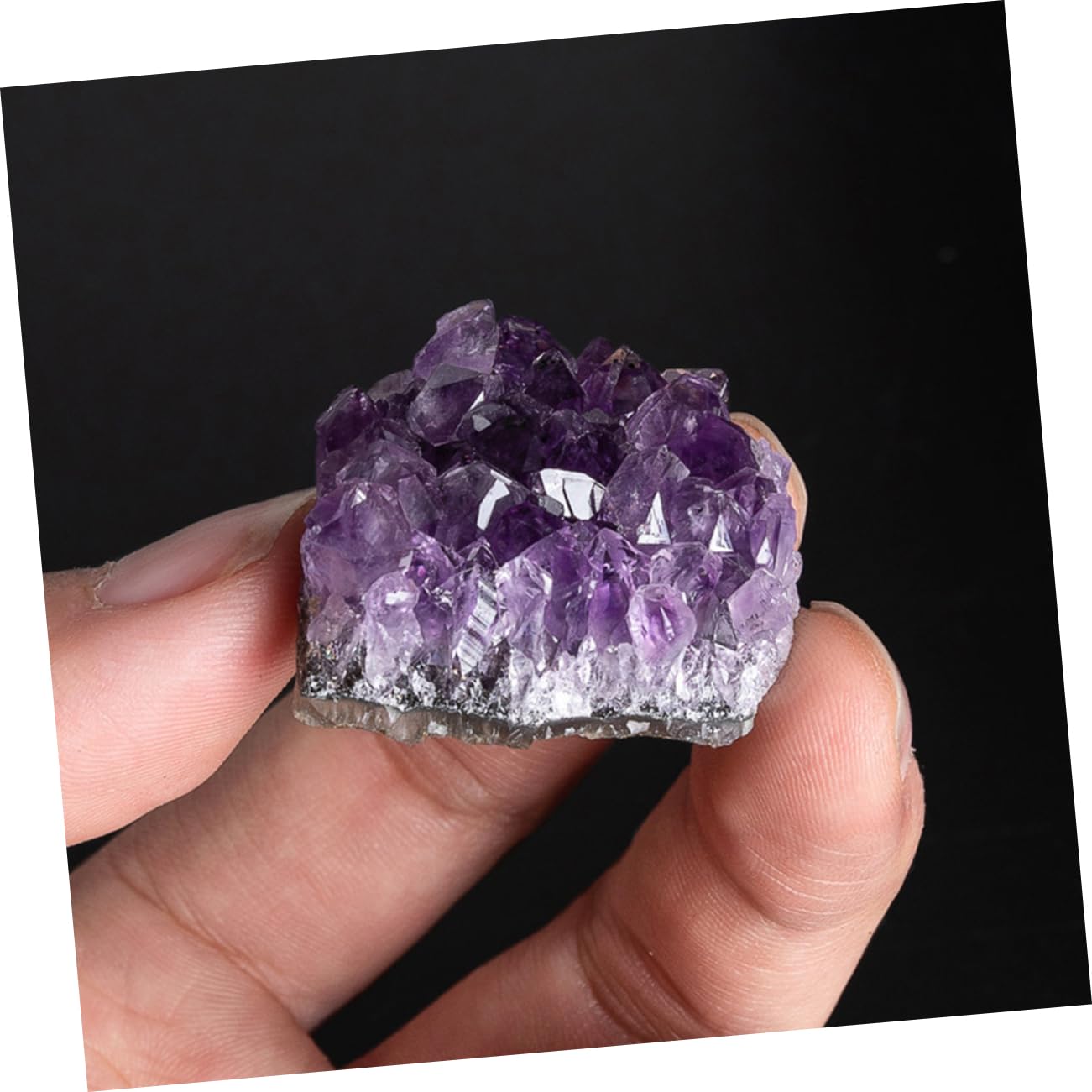4 Sätze Natürlicher Kristallcluster Halb Mega Rohe Kristalle Edelstein Geode Kristalle Große Kristalle Felsen Und Kristalle Wertvoll Natürliche Mineralien Violett 2 Stück * 4