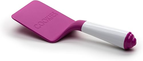Bakelicious - Espátula de nailon para galletas, color morado