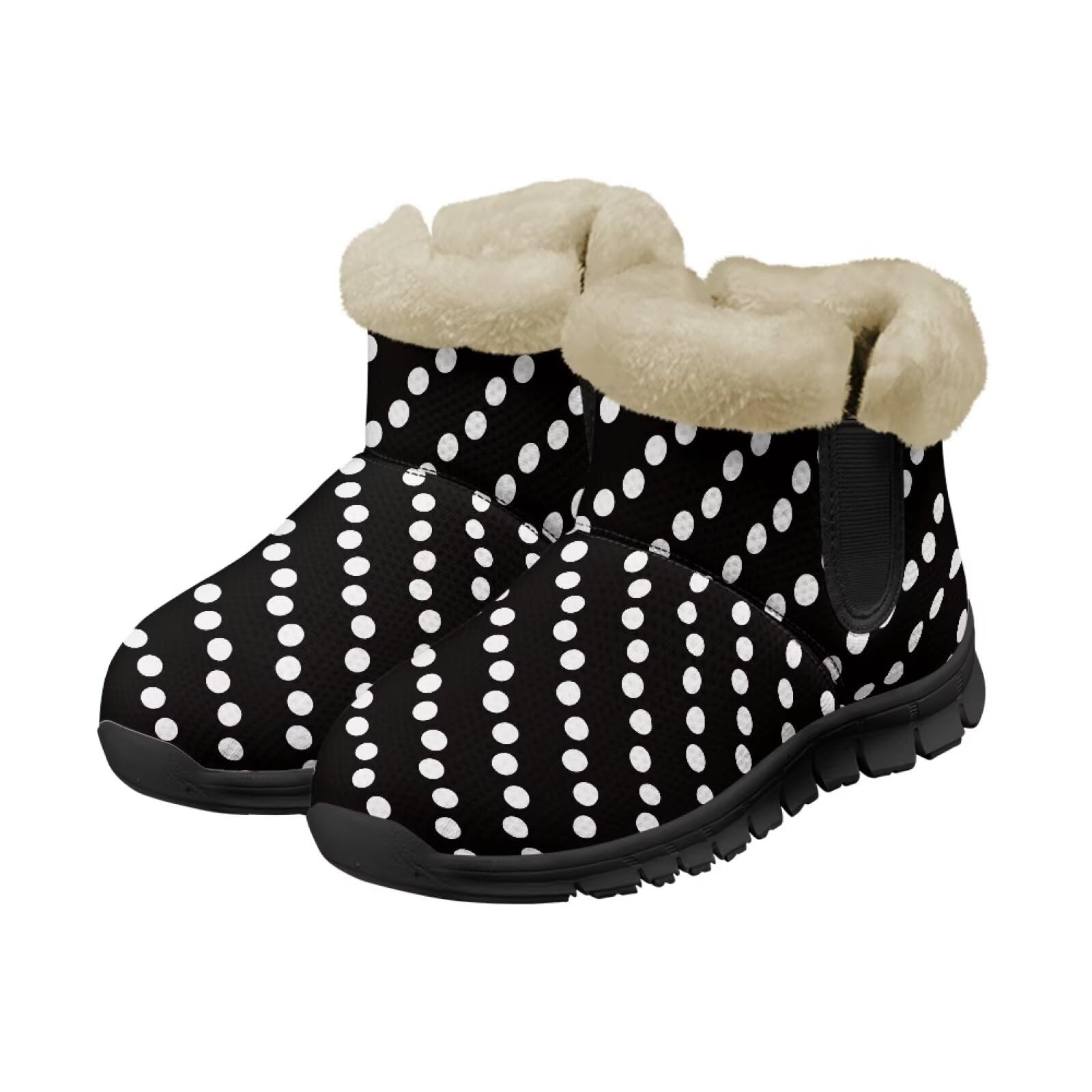 Winter Snow Boots for Women Men Soft Cozy Plush Lined Boots Non Slip Outdoor Warm Shoes