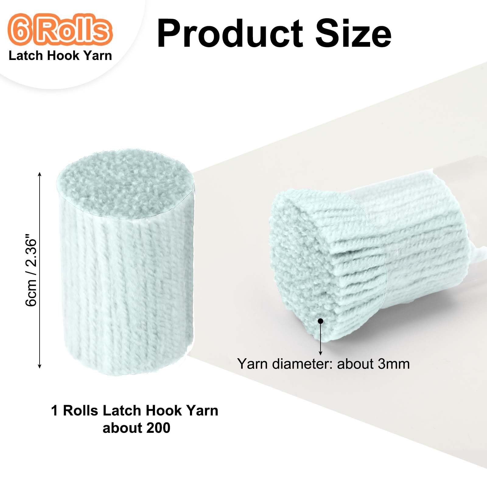 PATIKIL 6 Rolls Latch Hook Yarn - Image 2