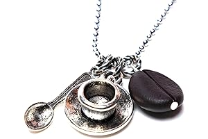 Exquisite Coffee Bean Necklace: A Caffeine-Infused Elegance for Women