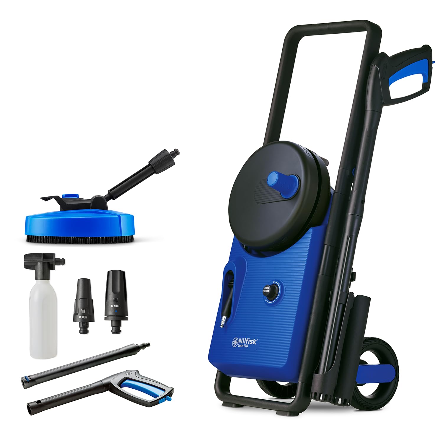 Nilfisk Core 150-10 PowerControl P EU pressure washer Upright Electric 468 l/h 2000 W Niebieski