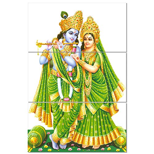 NISH! Radha Krishna Wall Tile Mural 002 Ceramic Tiles Gloss Finish (24"x36") Amazon.in