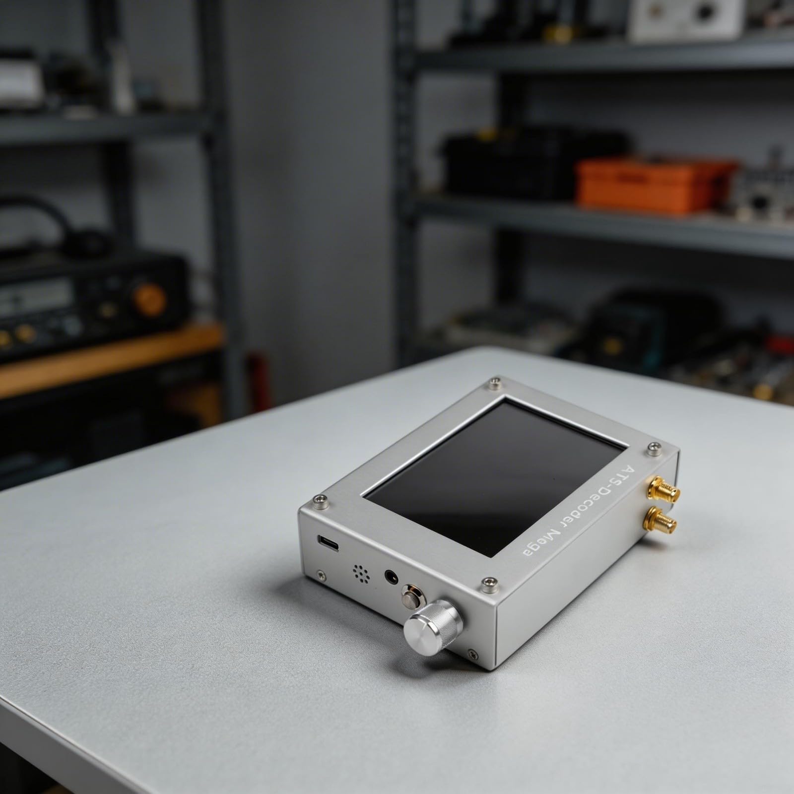 Récepteur radio numérique en aluminium compact 115 x 85 mm