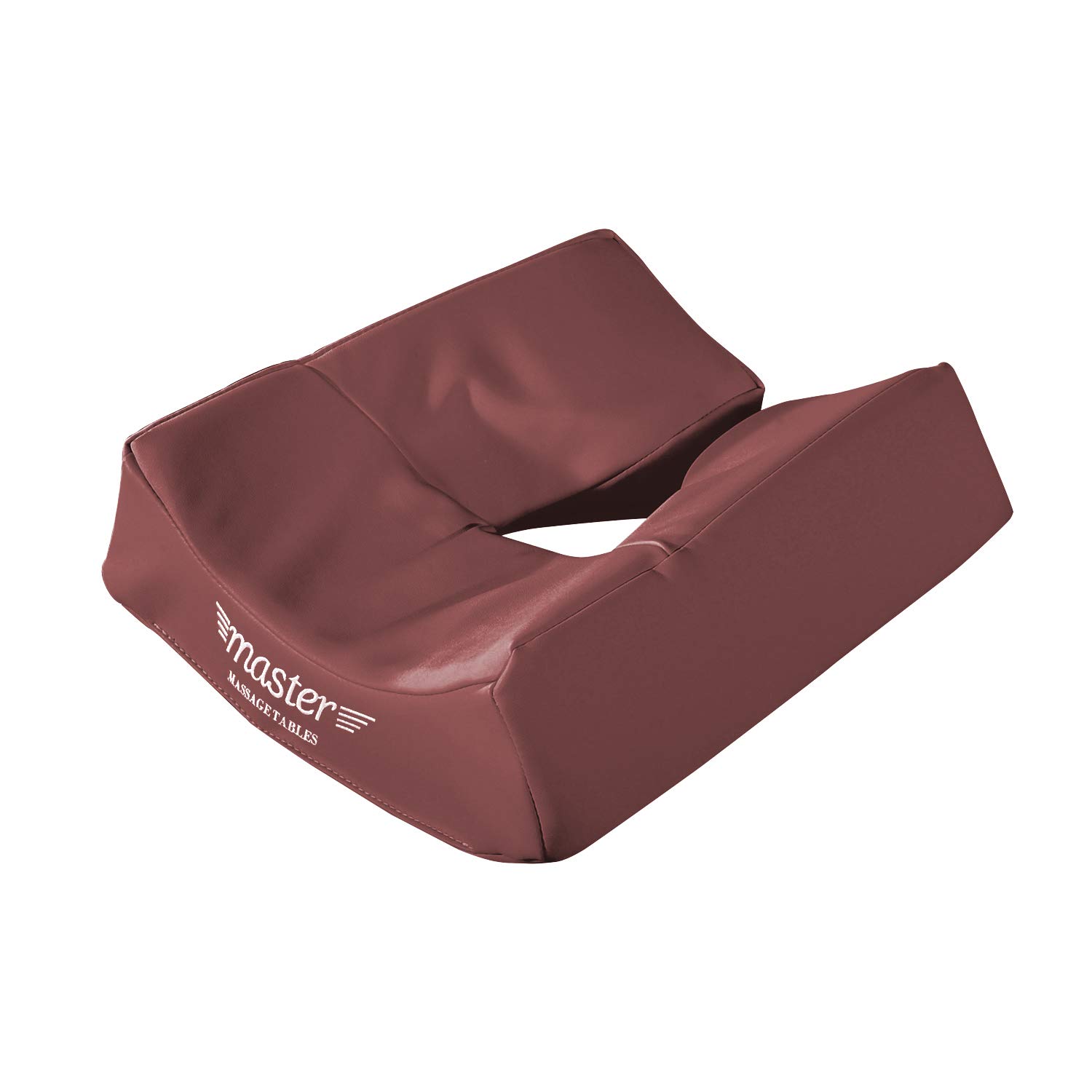 Master Massage Patented Memory Foam Ergonomic Dream Face Cushion Headrest, Mountain Red