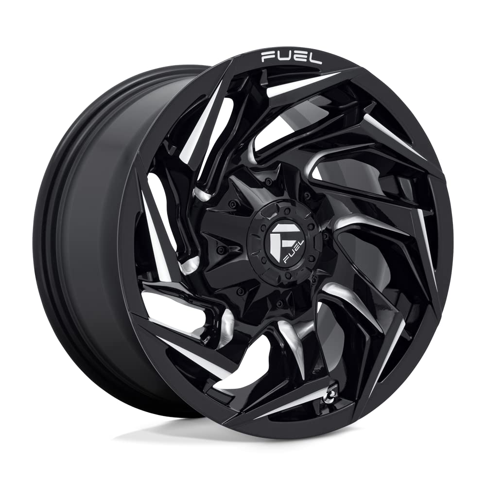 FUEL OFF-ROAD D753 REACTION 15X8, 5X4.5/4.75, 3.79, -18mm GLOSS BLACK MILLED - D75315800437