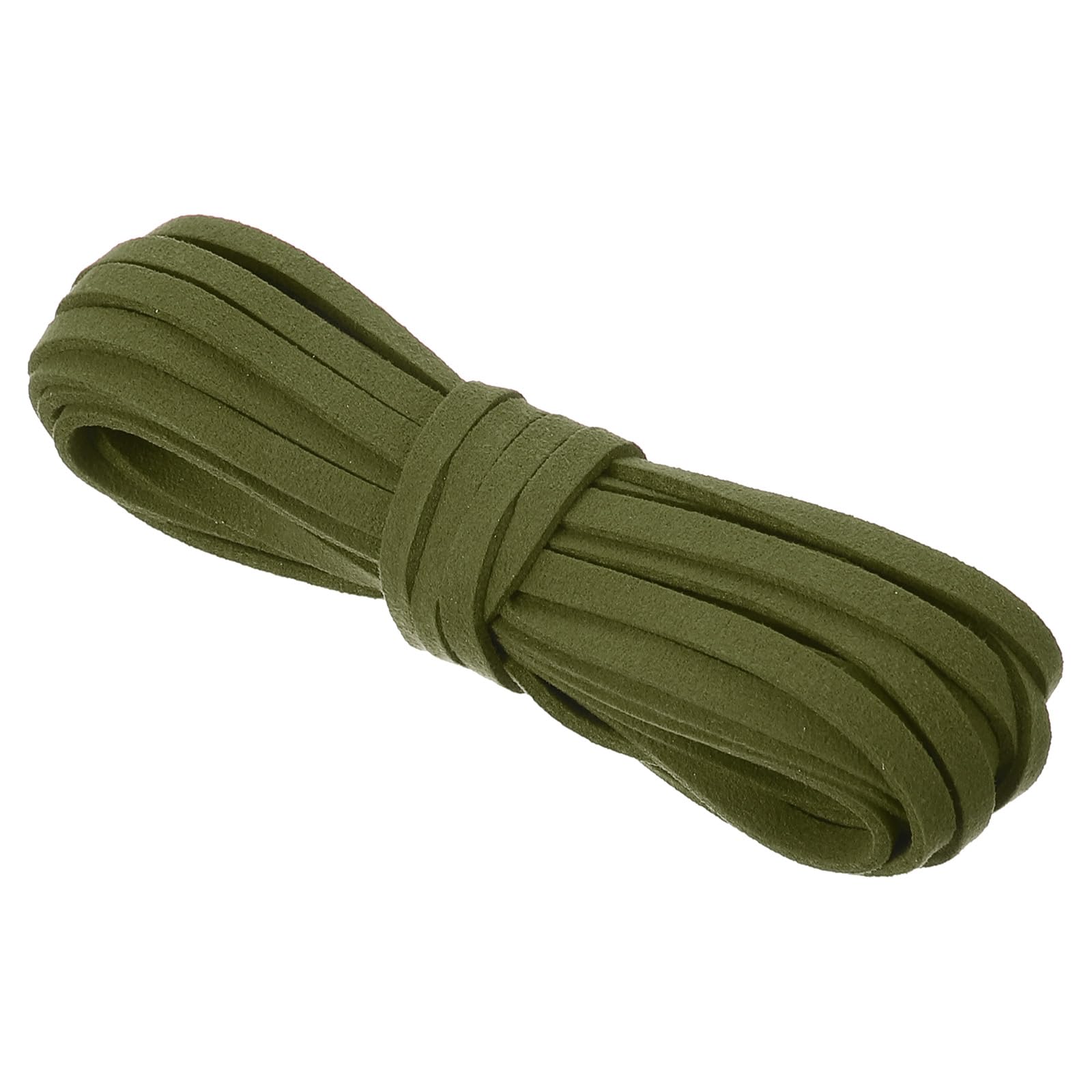 PATIKIL 5.5 Yards x 5mm Faux Suede Leather Cord, Leather Lace String for Bracelet Necklace Beading Making DIY Crafts, Light Green