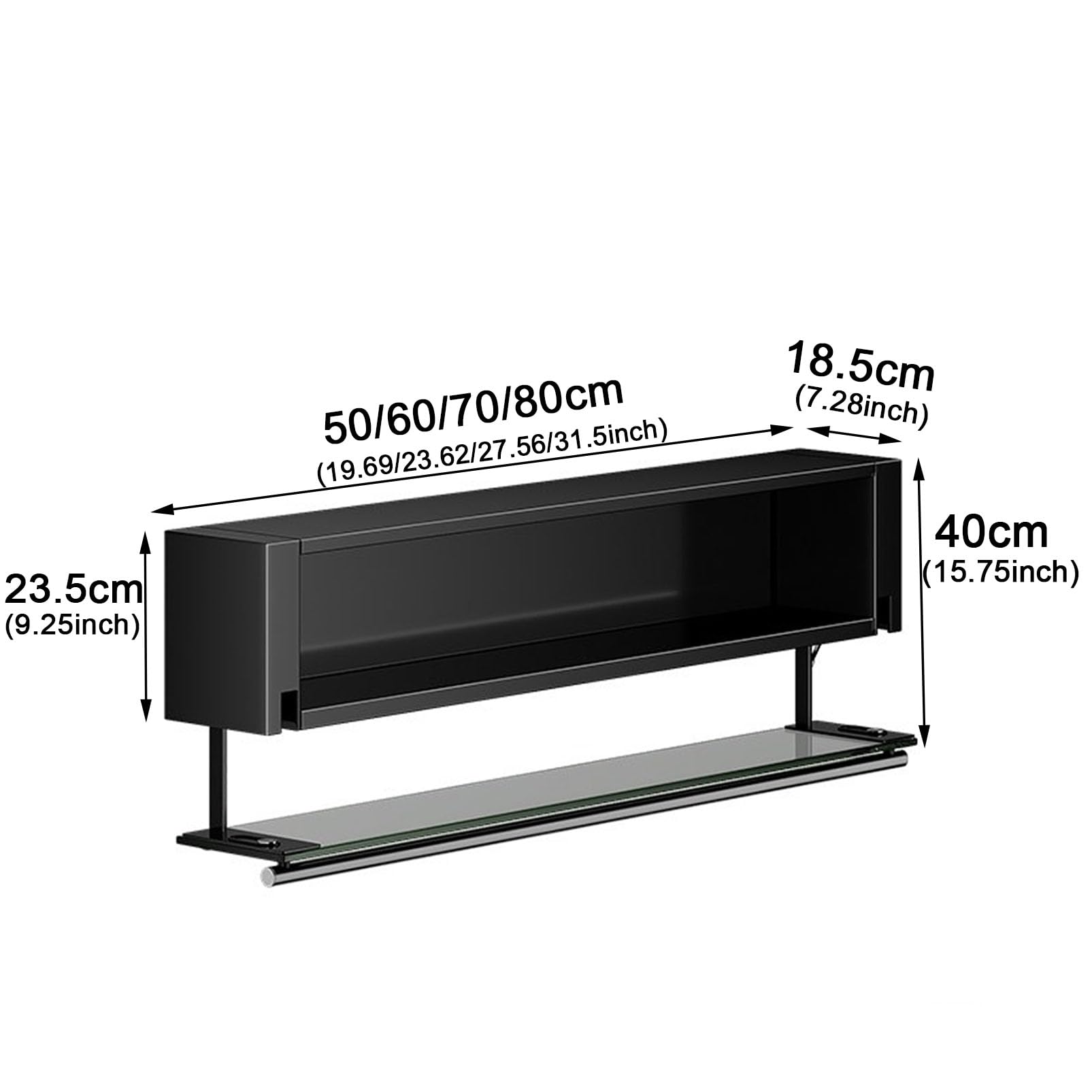 Armoire de Rangement Murale avec étagère Rabattable, Organisateur de Garde-Manger en Acier Robuste pour épices/Assiettes/Tasses, Buffet Multifonctionnel pour Cuisine