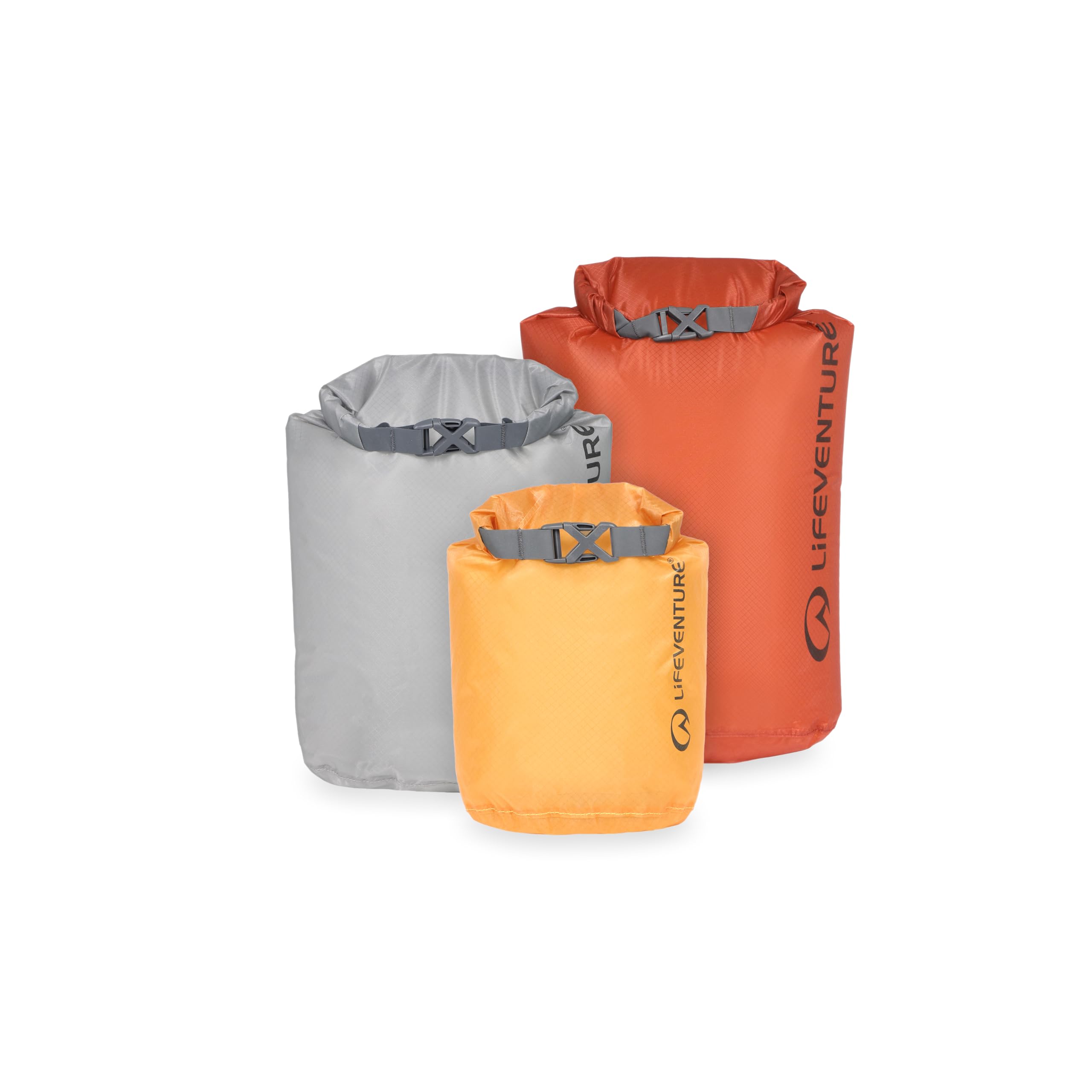 Lifeventure Ultralight Dry Bag Set Small - 1lt, 2lt, 5lt