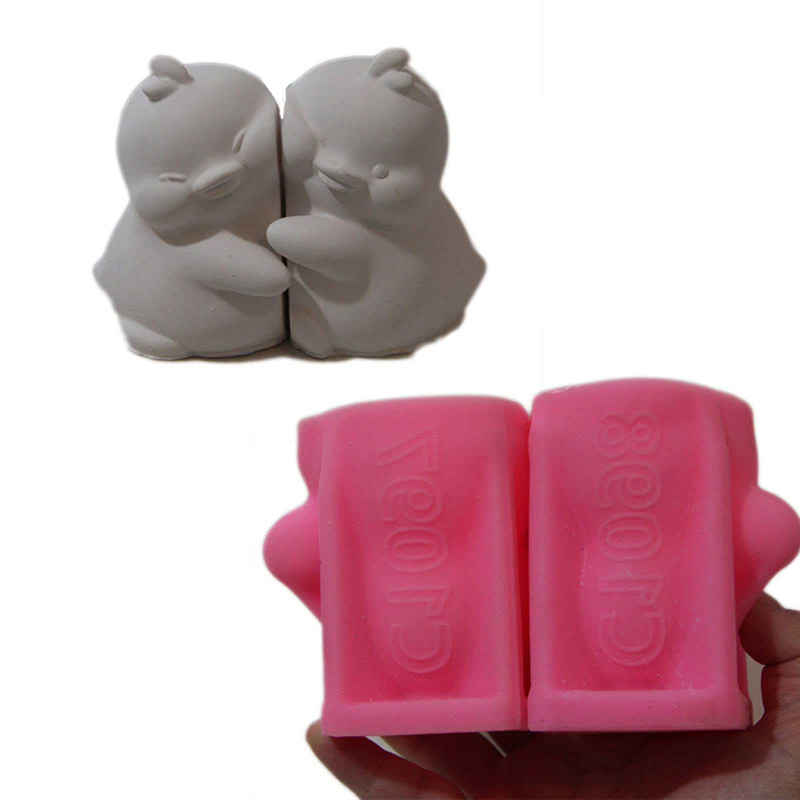 NVOQILIN Artistic Animal Shaped Silicone Featuring Pigs Koala and Bird Pattern Suitable for and Craft Silicone Animal for Craft Including Pigs Koala and Bird Shape for Soap Making