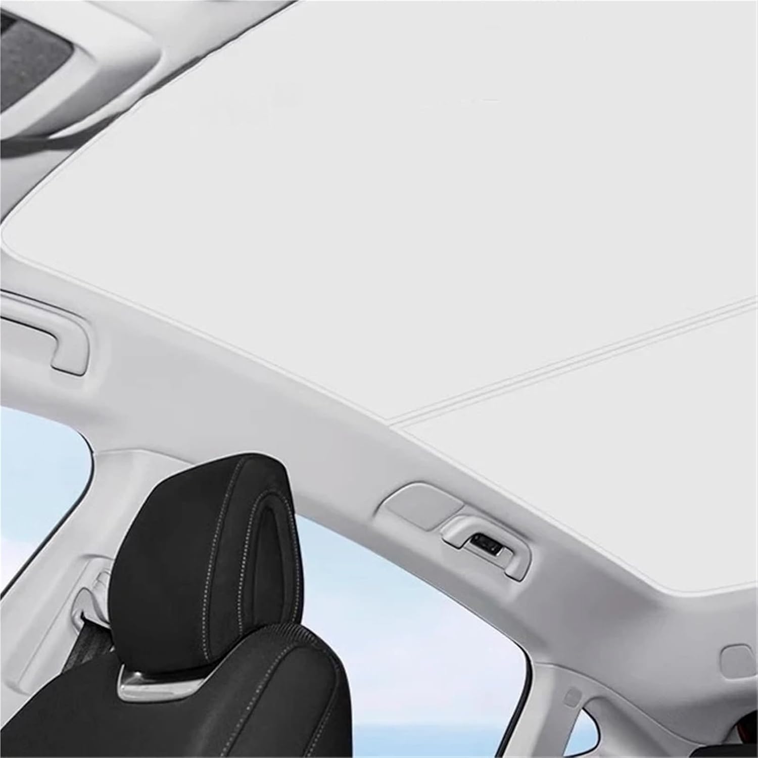 Car Clip Sun Shades Glass Roof for Xpeng G6 2024-2026 Sunshade Front Rear Sunroof Skylight Visor Curtain Accessories(C)