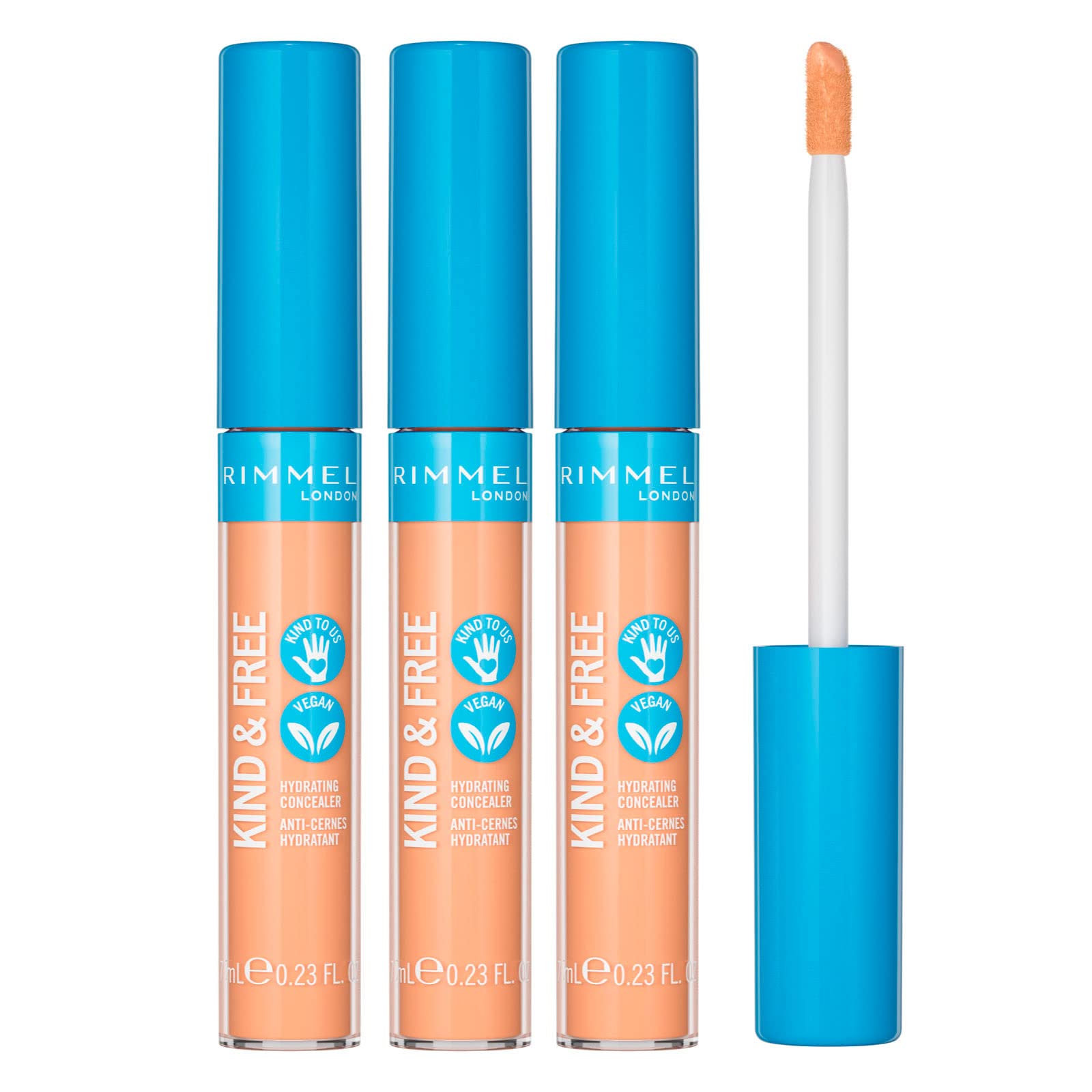 3x Rimmel London Kind & Free Correttore Liquido 010 Fair - 3 Correttori