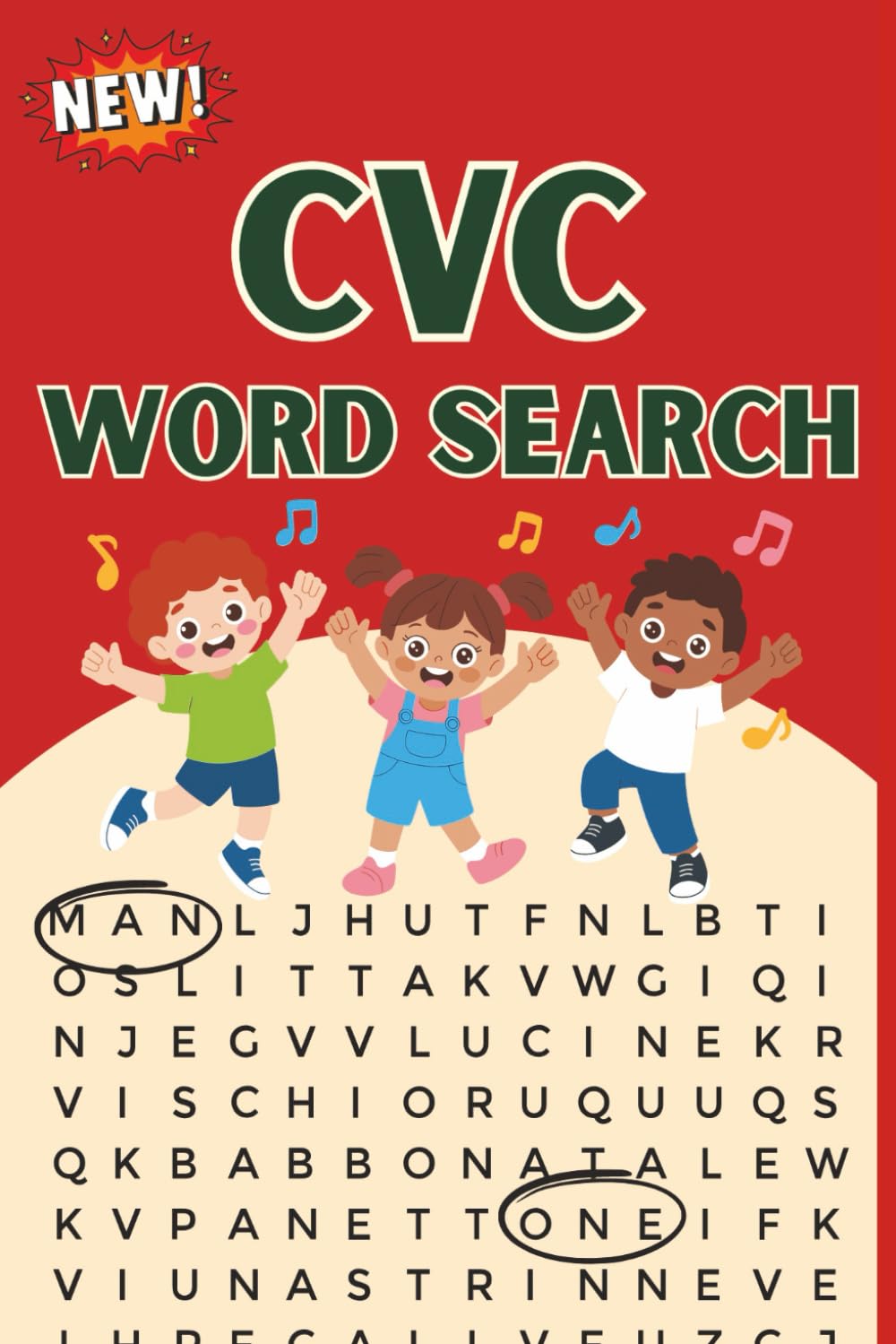 CVC Word Search puzzle book: 50+ CVC word search | CVC Word Search Adventure, Early Reading Puzzles for kids | A Fun Learning Activity Book | Great Gift Idea | 6x9, 121 Pages
