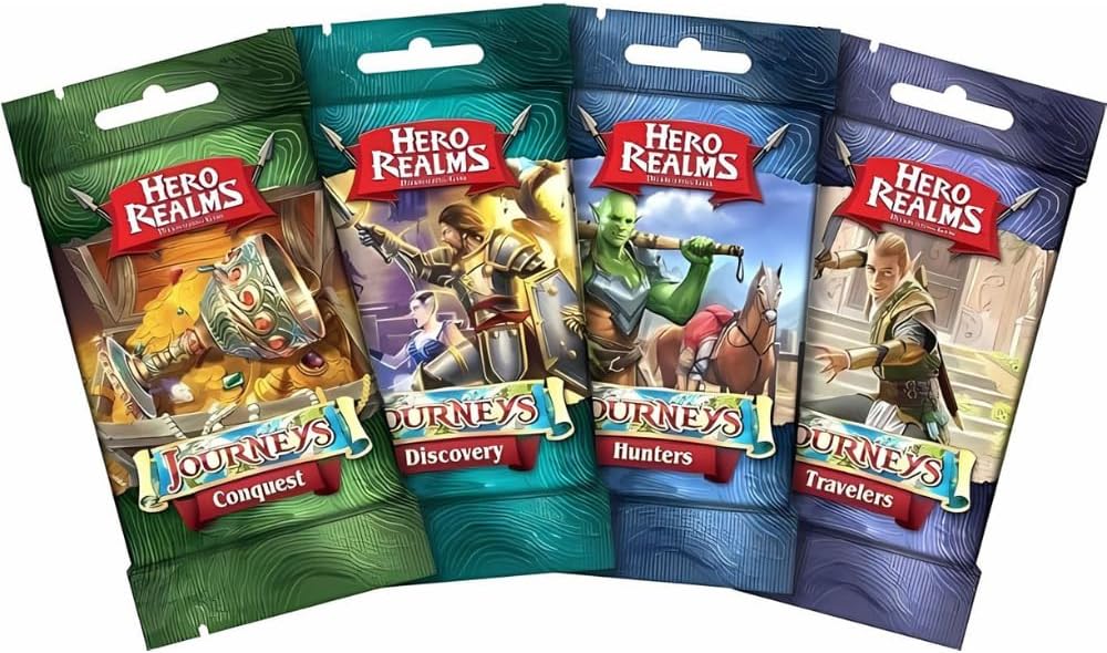 Wise Wizard Games, Hero Realms Bundle: Lost Village, Journeys and Ancestry Packs (3 Items)