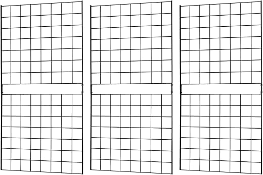 7RiversART Grid Wall Commercial Grade Gridwall Panels – Heavy Duty Grid Panel for Any Retail Display Wall Grid 2' Width x ...