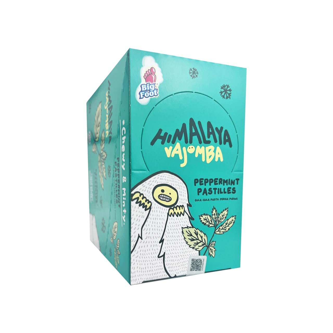 1 Box Himalayas Vajomba Pastilles Candy Chewy & Minty (12 Packs x 25g Each) (Peppermint)