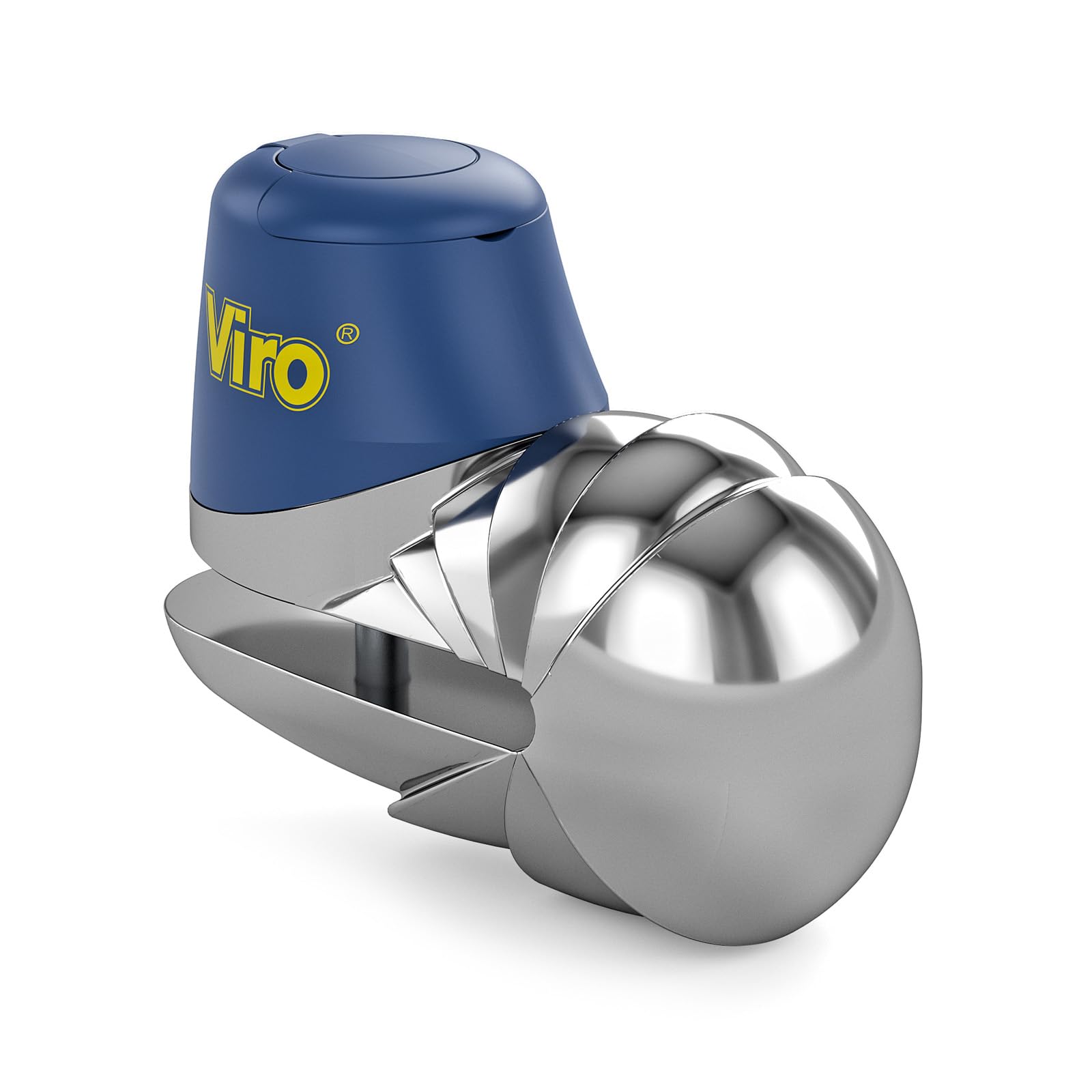Viro | Armadillo, Bloccadisco Moto e Scooter Anti-Morsa con Diametro Asta 10 mm, Finitura Cromata, Chiusura a Scatto