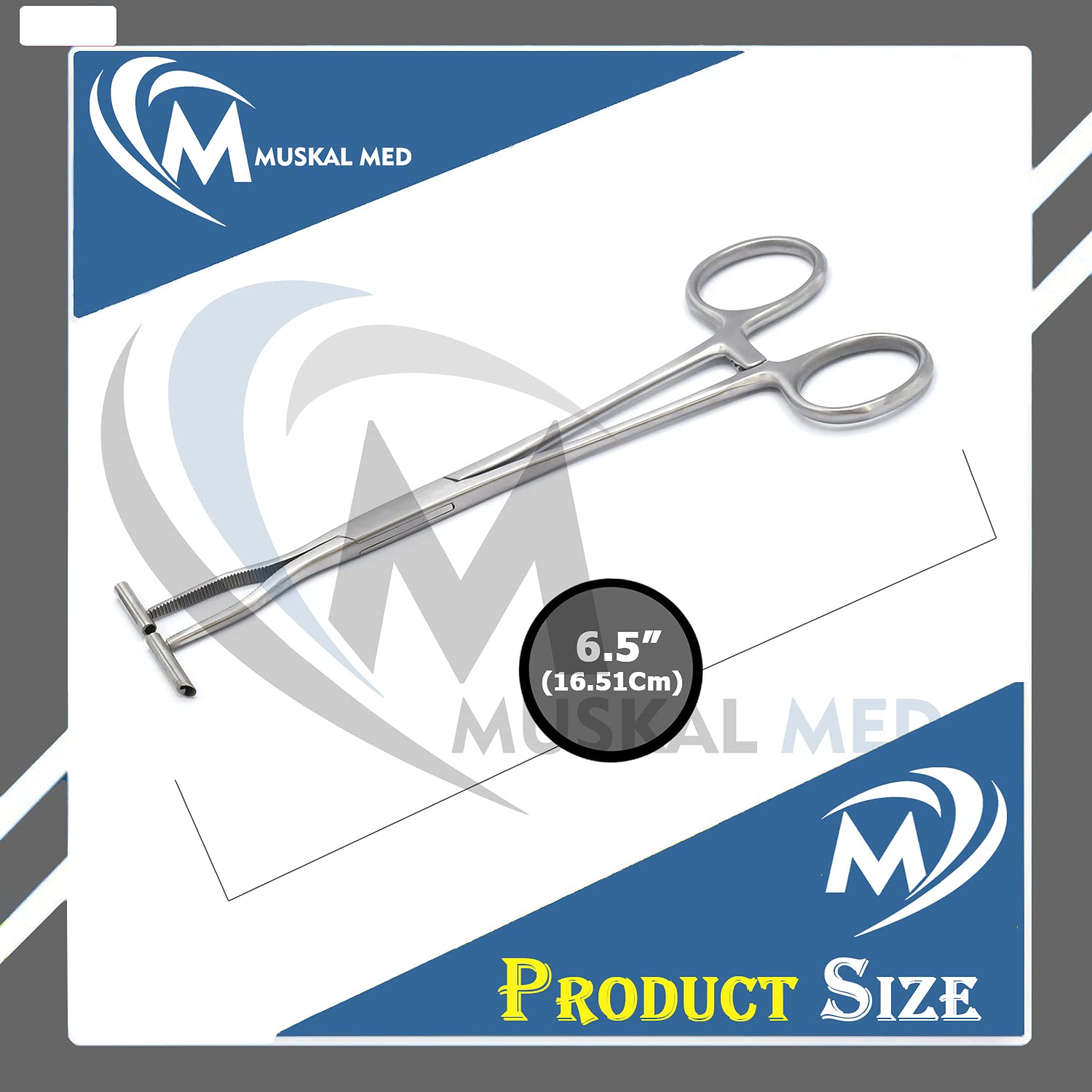 Muskal Med - Straight Line Septum Forceps 6 inch Piercing Tool SP-002
