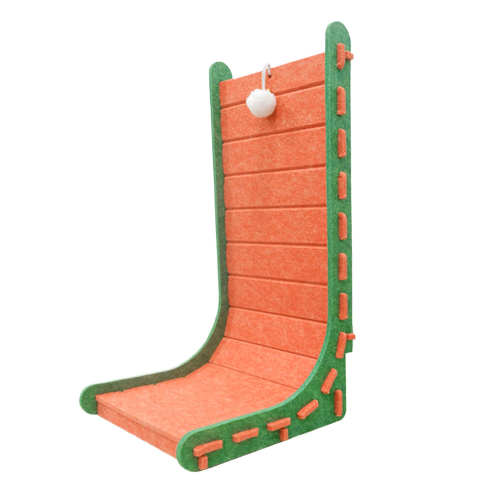L-shaped Felt Cat Scratche - Cat Scratching Board | Interactive Ball Toy, Wear-Resistant, Claw Sharpening Tools For Small Medium And Large Kitte | Small Medium Large Kitten Scratcher