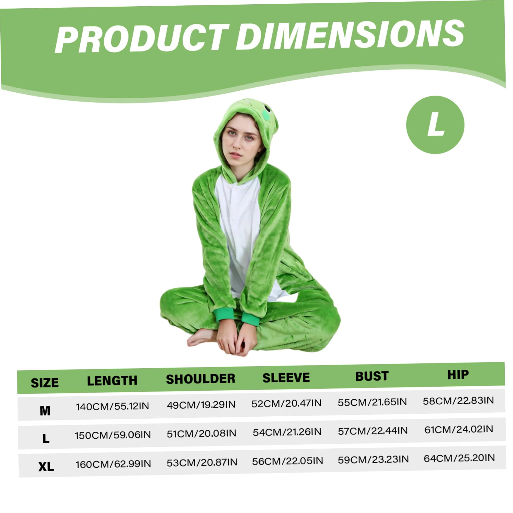 Combinaison Grenouille Mignonne et Douce Costume de Grenouille à Manches Longues Animal de Dessin animé Combinaison avec Yeux Ronds Chapeau Costumes Cosplay Confortables pour la Maison et la fête