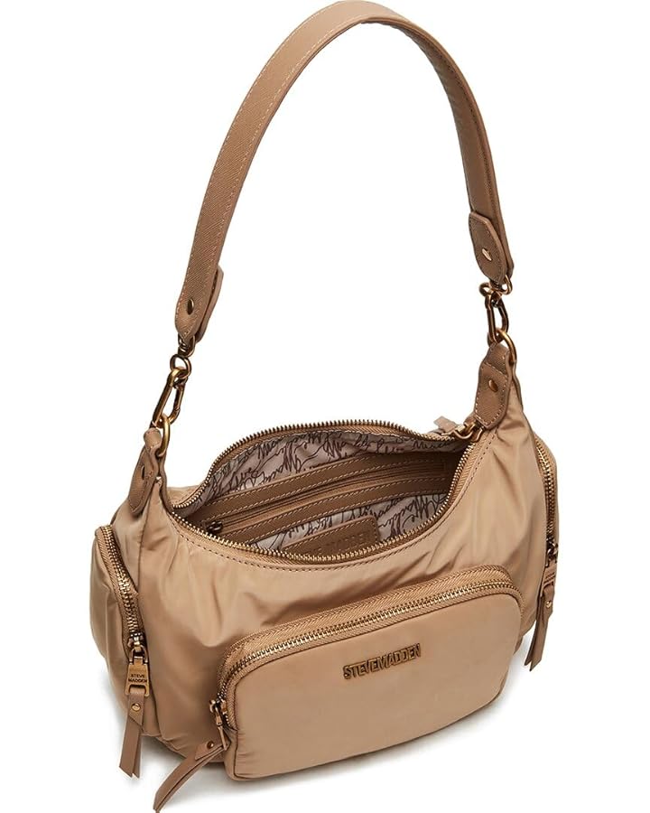 ★Steve Madden★新作★大人気★KEVIN BAG★バッグ Steve Madden Kevin Nylon Cargo Shoulder Bag, Tan: Handbags