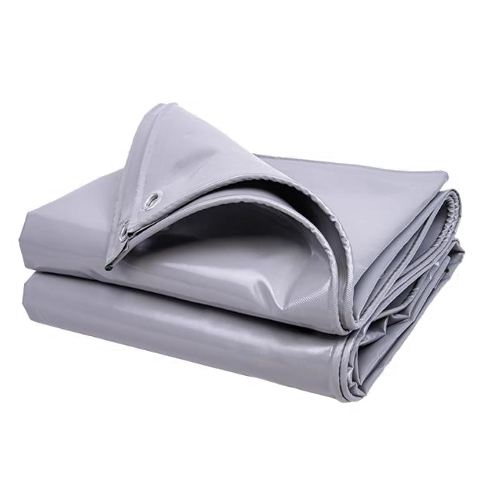 3m×6m Tarpaulin Waterproof Heavy Duty 450g/m² pvc tent Tarp Outdoor UV-Anti Waterproof Tarpaulin for Camping Ground Sheet Garden Furniture Chicken Run Cover(Grey)