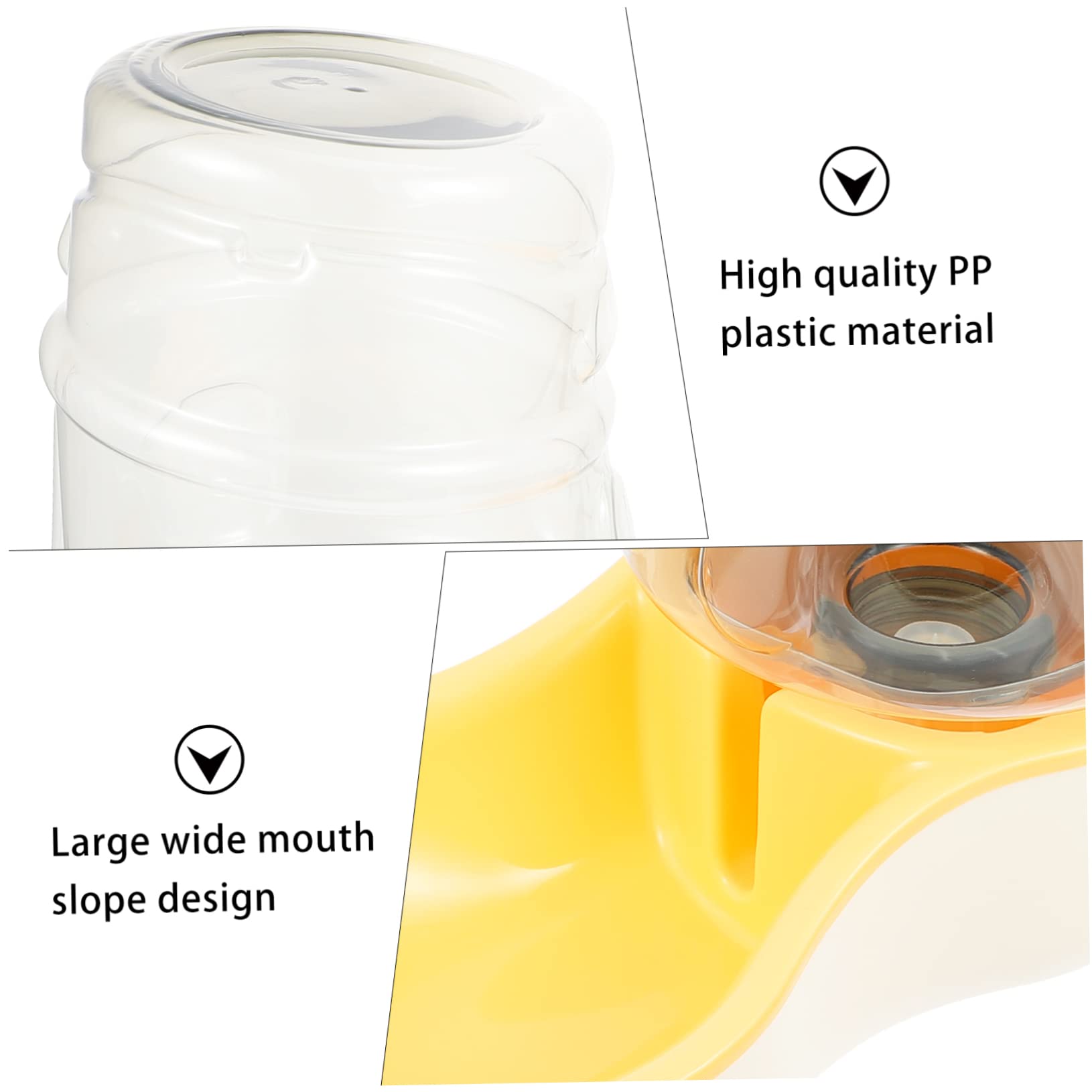 WOONEKY Bebedero Automático Perro Tazón Agua Estable Material Práctico Antideslizante