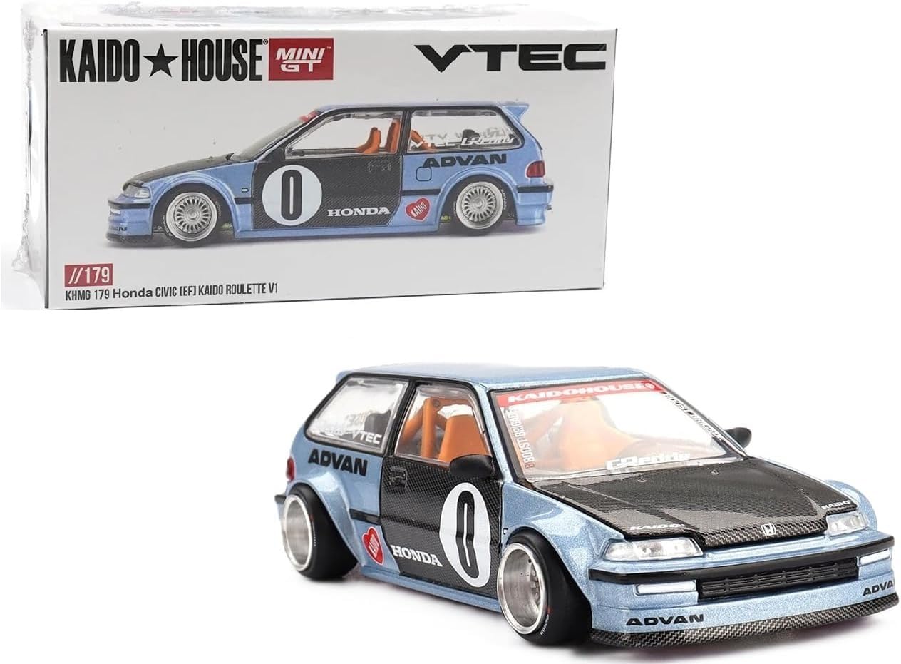 街道ハウスカイドウハウスシビックEF（チェイス）//179 ☄️☄️☄️ Amazon | 1:64 ダイキャストモデルカー ホンダ シビック (EF) カイドウ