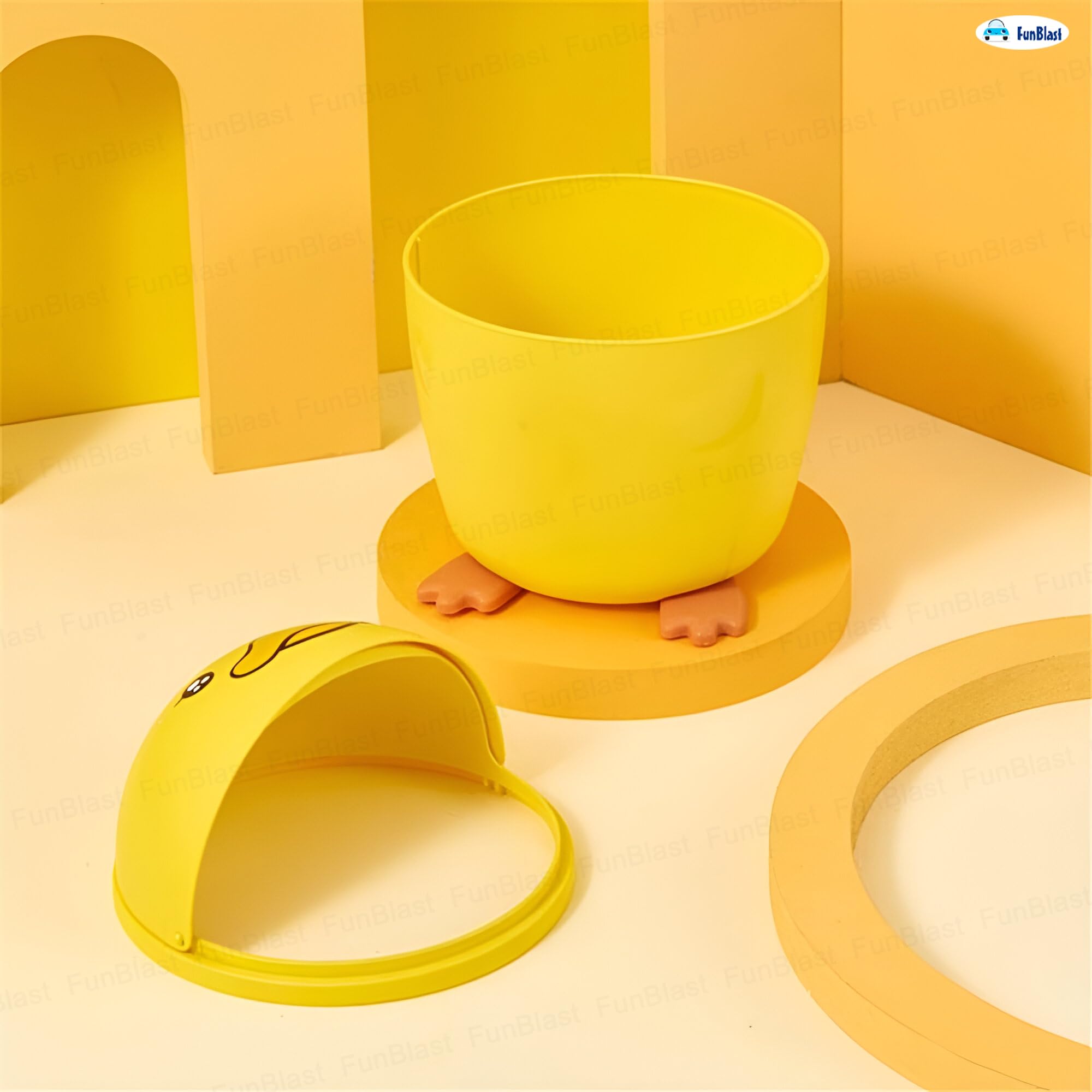FunBlast Mini Desktop Dustbin - Swing Lid Trash Can -9