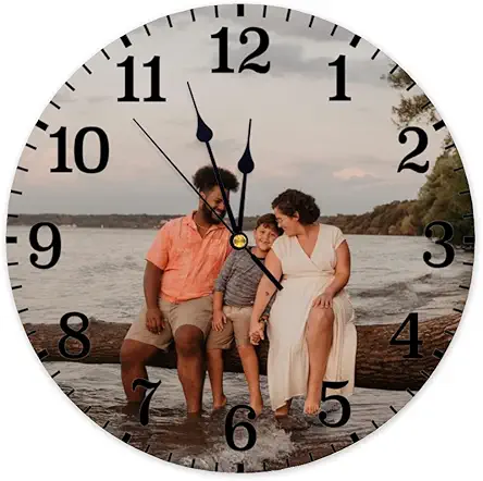 Custom Wall Clock with Picture Image Photo 15...
