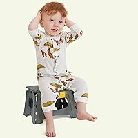 Vista 6 de Korpai Upgrade Taburete plegable de 9 pulgadas para adultos y niños con capacidad para hasta 300 libras, taburetes plegables antideslizantes