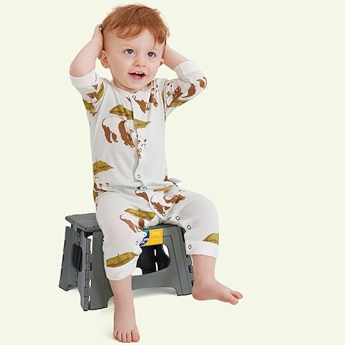 Miniatura 165 de Korpai Taburete plegable mejorado de 9 pulgadas para adultos y niños con capacidad para hasta 300 libras, taburetes plegables antideslizantes con