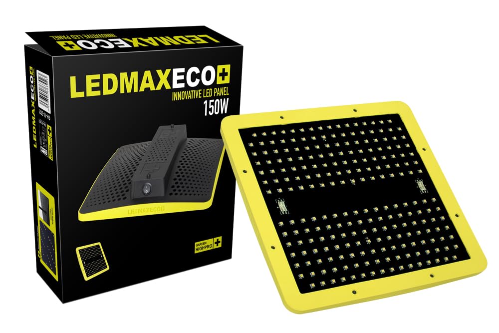 GARDEN HIGHPRO LEDMAXECO 150W – Lámpara de Cultivo Interior con Espectro Completo, 224 LEDs LM282B, Crecimiento y Floración Óptimos, Alta Eficiencia y Durabilidad
