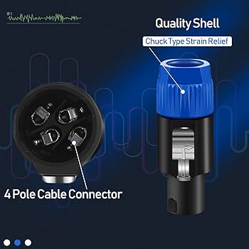 Amazon | NL4FC スピーカーアダプターコネクター 4極オーディオ