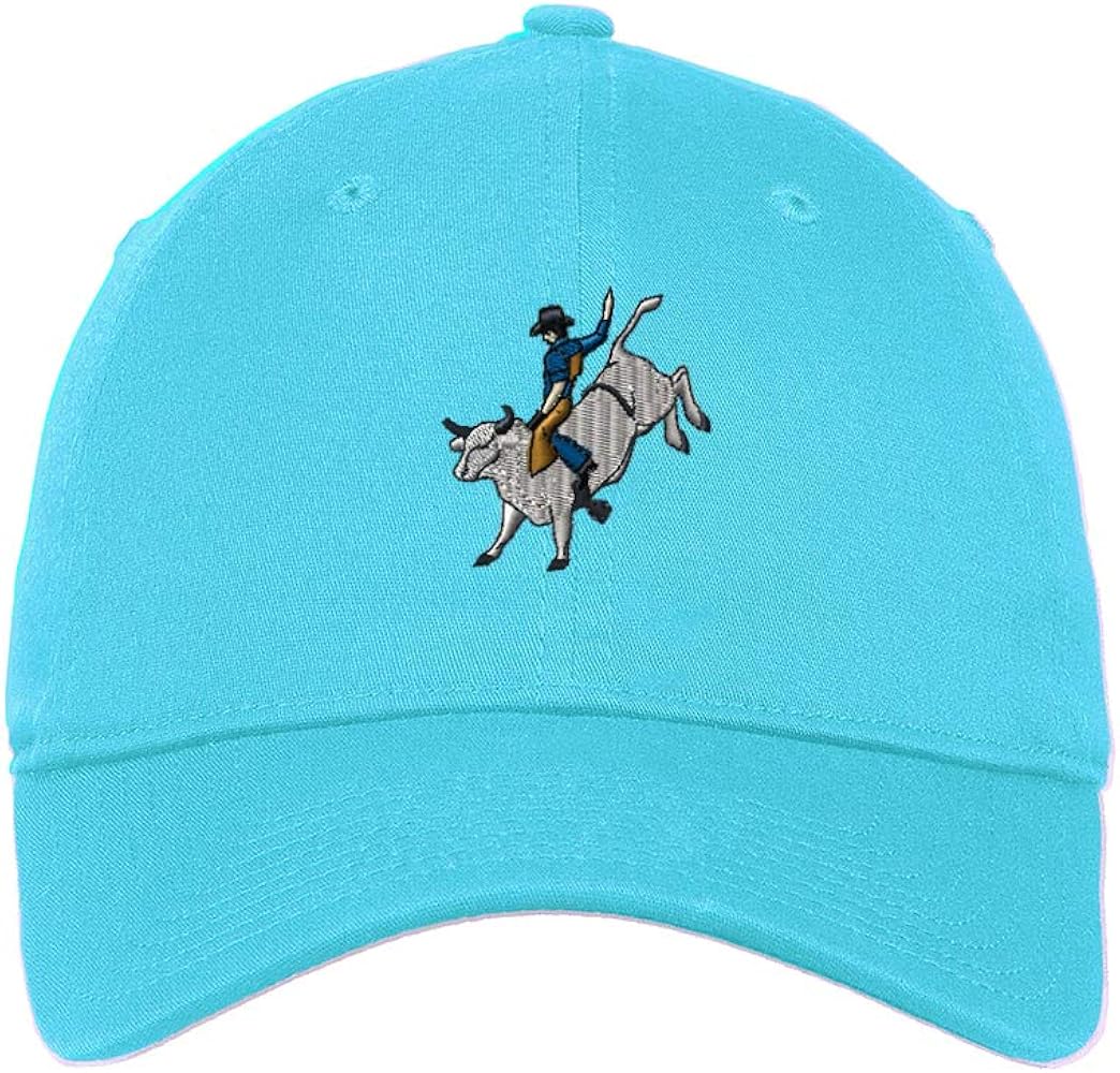 Soft Baseball Cap Bull Rider Embroidery Bull Twill Cotton Archery