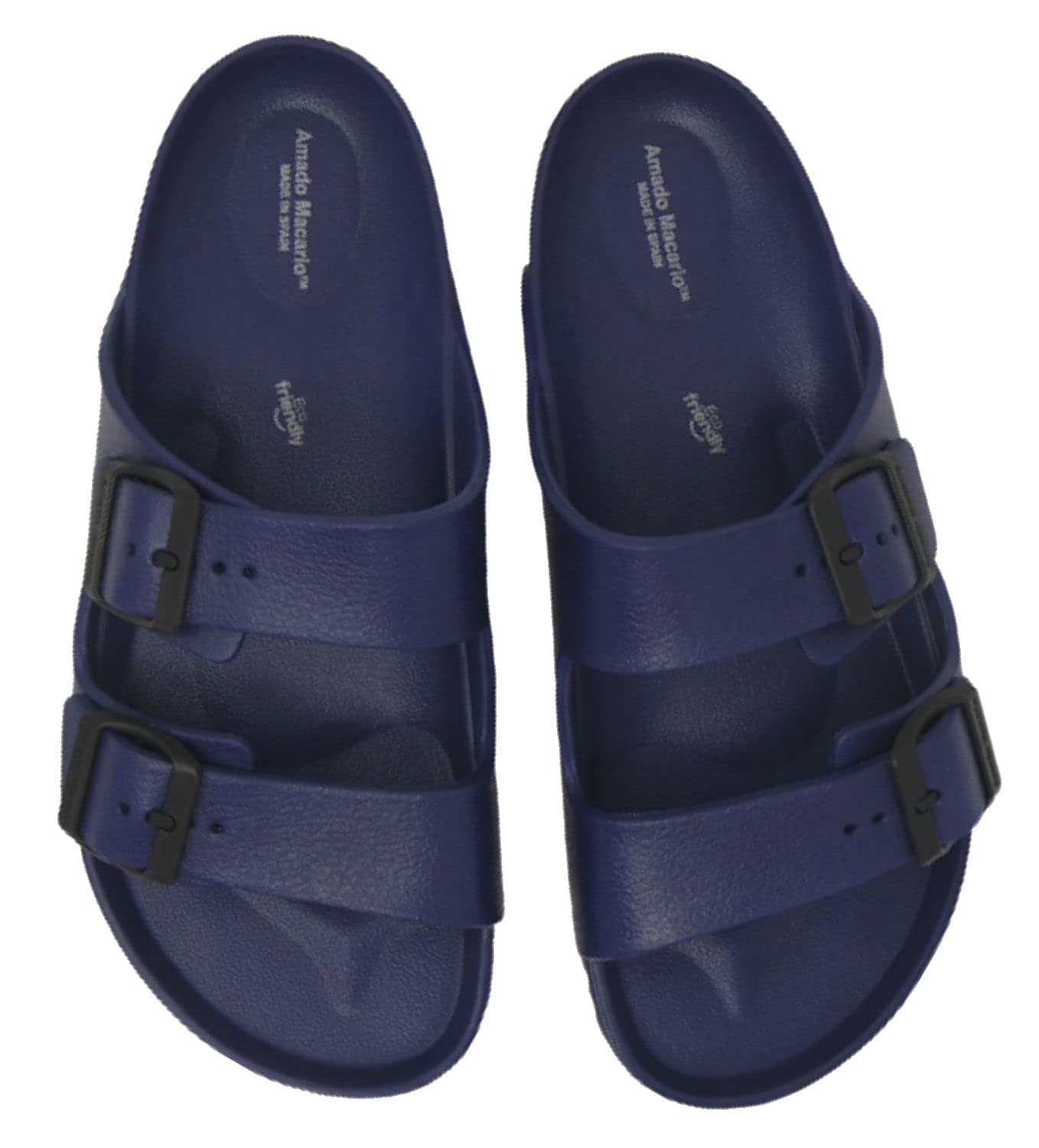 Amado MacarioEvaplan' Eco Friendly Twin Strap Summer Beach Sandal