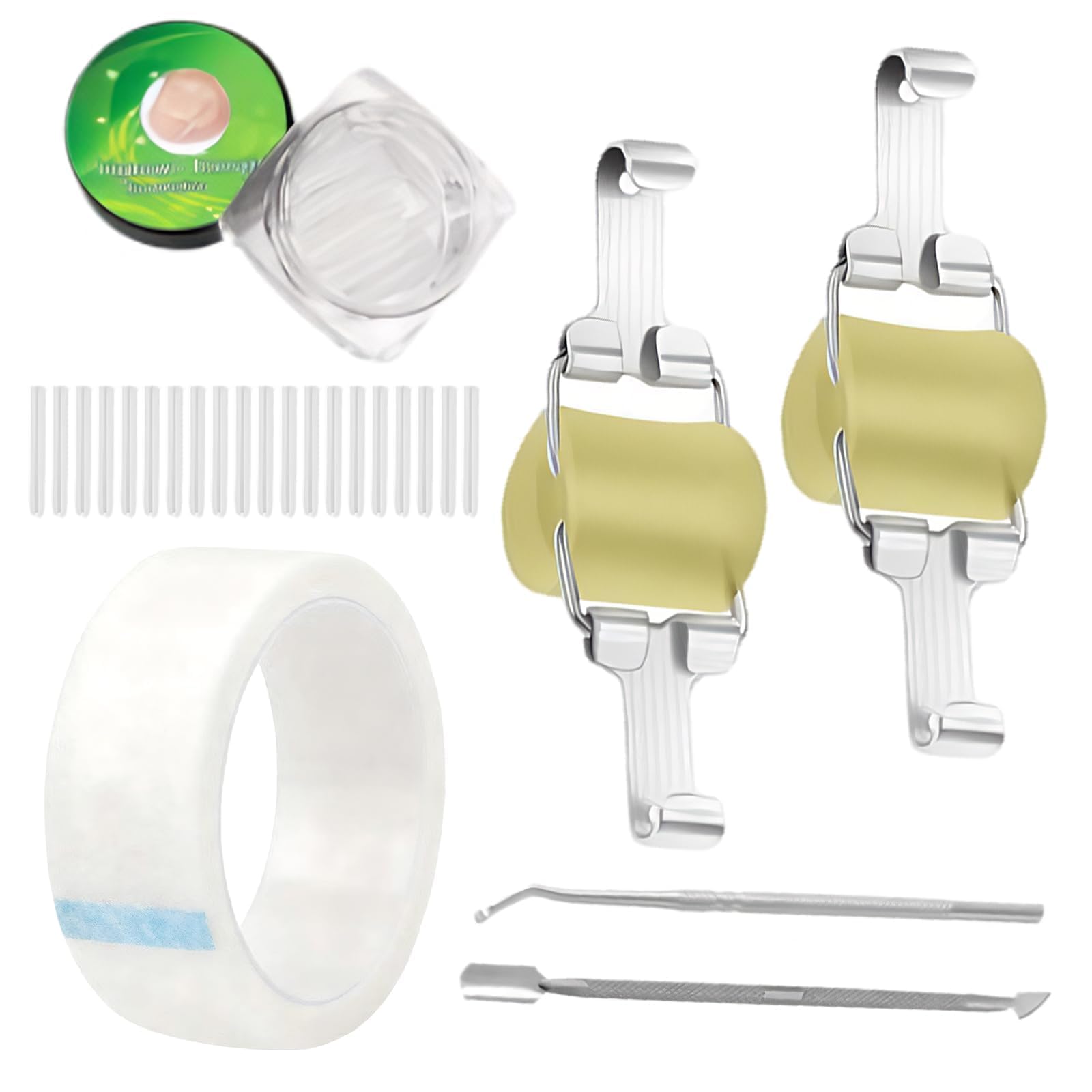 25 Piezas Set Correctores Para Uñas Encarnadas Corrector Uñas Encarnadas Fácil Aplicación Para Uso Doméstico Sujeción Segura Alivio Del Dolor (Longitud De La Uña Del Pie De 19 Mm a 21 Mm)