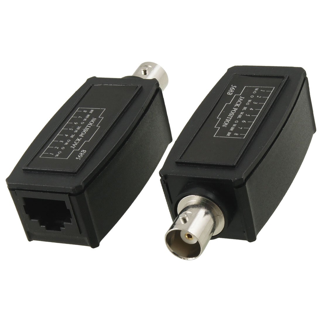 ZHuidjo 2 Pcs High Definition Camera BNC Female to RJ45 UTP Passive IP Extender (SN: 82e 4ef d0c b8a 9fb)-image-13