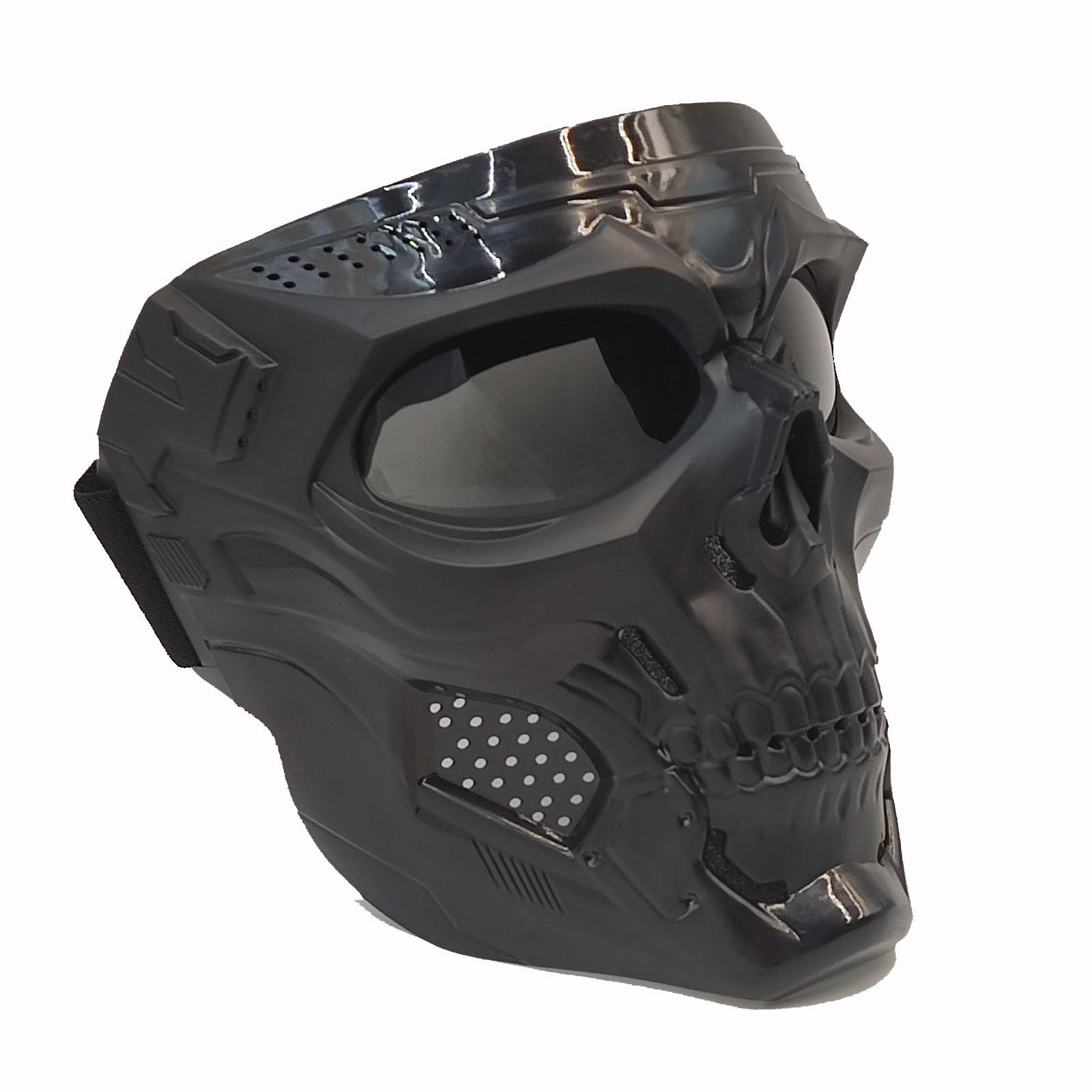 PPGAREGOAirsoft Mask | Ghost Mask | Motorcycle Face Mask | Skull Skeleton Mask | Airsoft Tactical Gear | for Halloween Paintball Game Party and Other Outdoor Activities