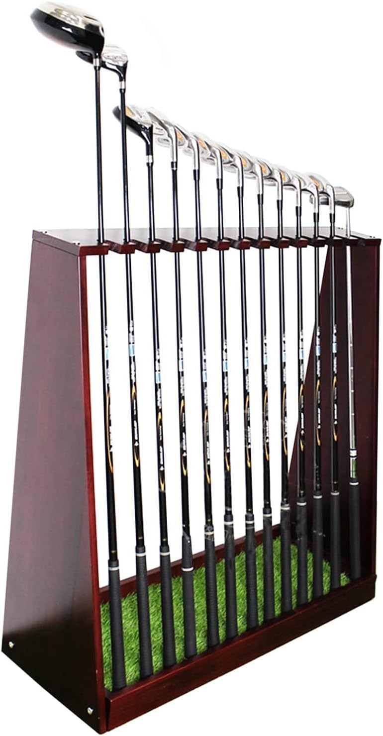 ZHANGHY Golf Club Organizer, Golf Putter Rack Wooden Golf