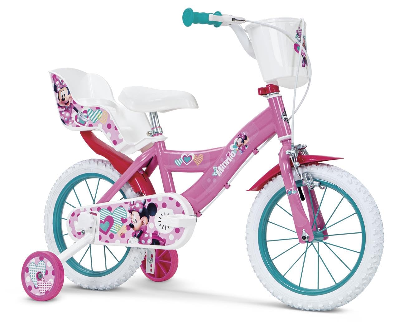 TOIMSA Bicicletta Minnie Huffy 14" Anni, 14613 Gioventù Unisex, Multicolore, 4-6 Años