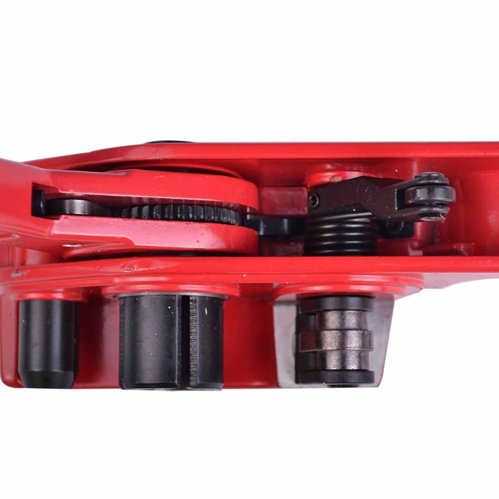 Kit Sigillante per Reggiatura A Caldo per Reggia in Polipropilene da 1/2 A 5/8" Reggiatrice Elettrica Senza Fibbia,Reggiatrice Elettrica Senza Fibbie per Sigillatura Cartone/Imballo,Red